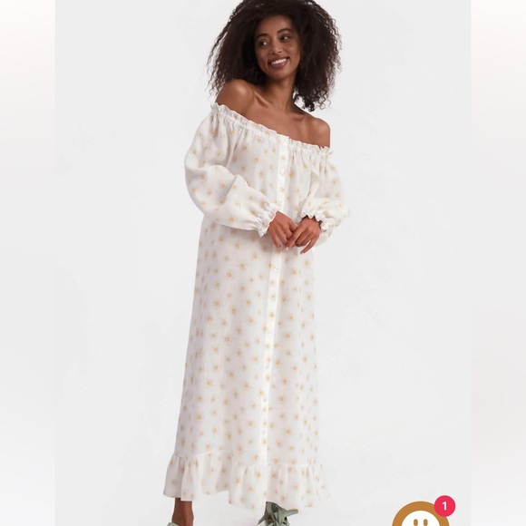 SLEEPER off shoulder daisy dress - Picture 1 of 4